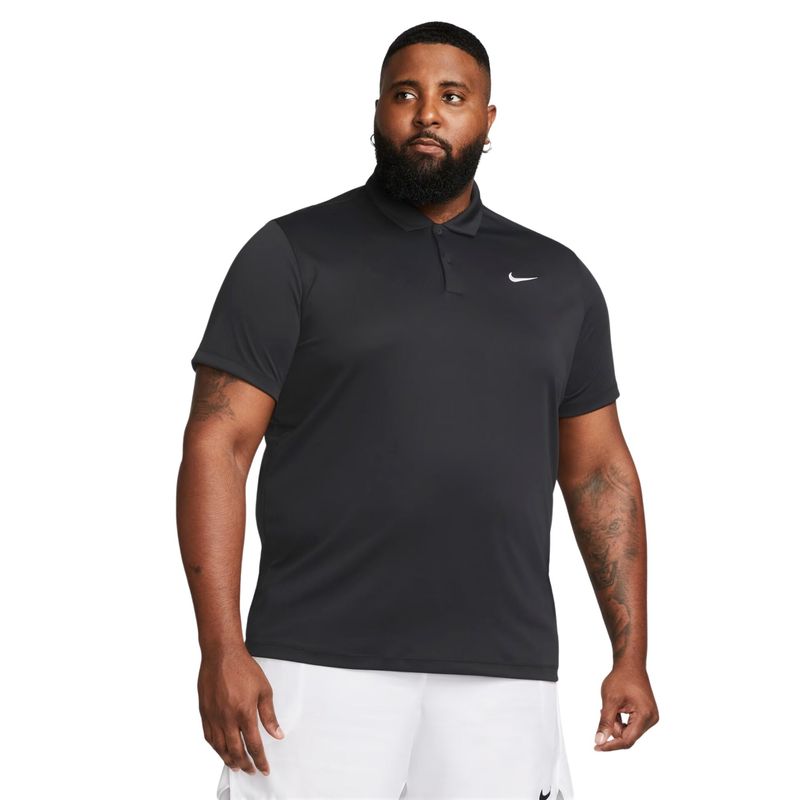 Camisa Polo Nike Court Dri-Fit Masculina - Preta