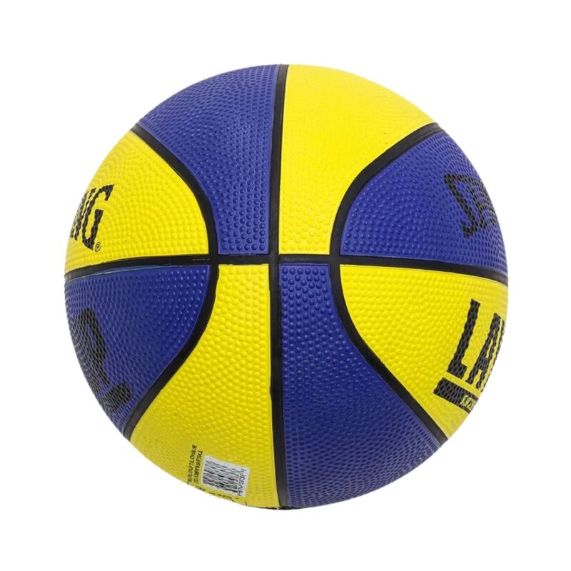 Mini-Bola-Basquete-Spalding-Lay-Up-Baby-Unissex---Amarela-Azul