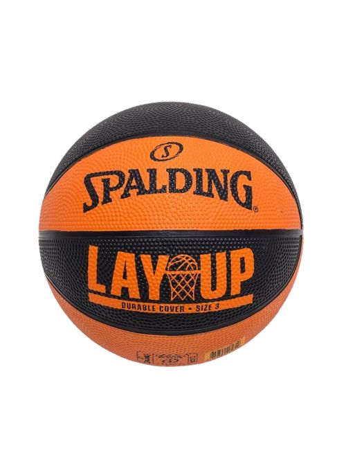 Mini Bola Basquete Spalding Lay Up Baby Unissex - Laranja/Preta