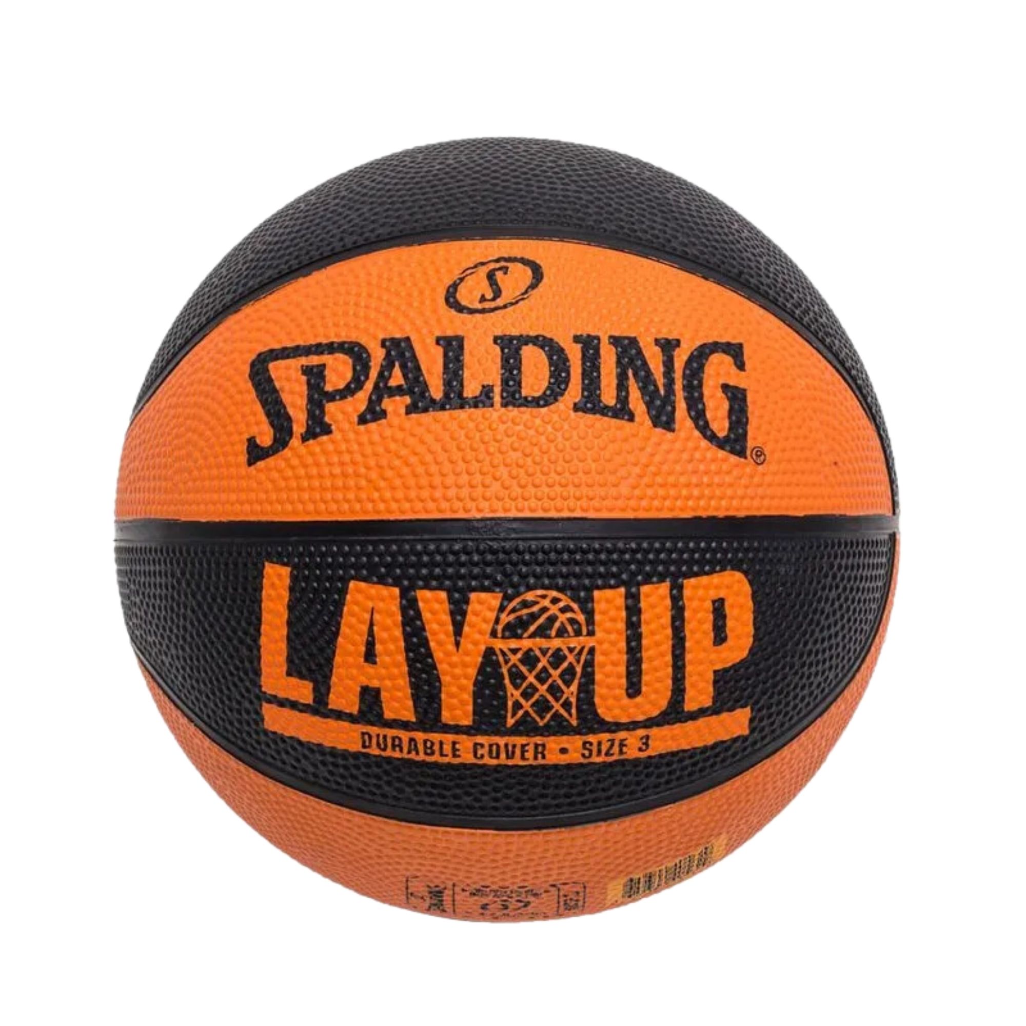 Mini Bola Basquete Spalding Lay Up Baby Unissex - Laranja/Preta