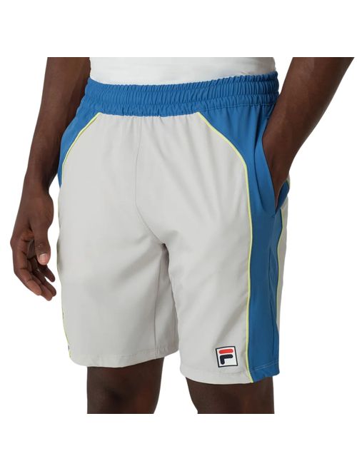 Shorts Fila Backspin Color Block Masculino - Cinza/Azul