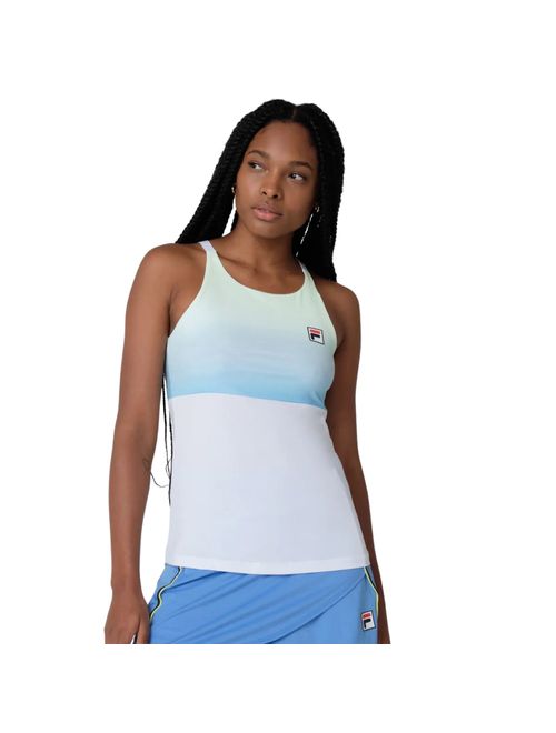 Regata Fila Backspin Cami Tank Top Feminina - Branca/Azul