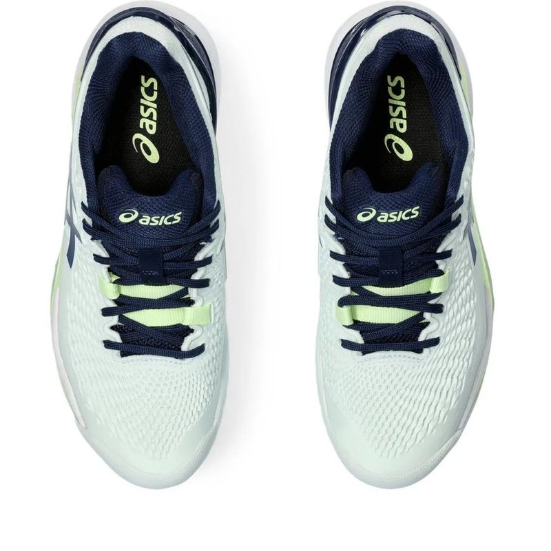 Tenis-Asics-Gel-Resolution-9---Feminino---Verde-Azul