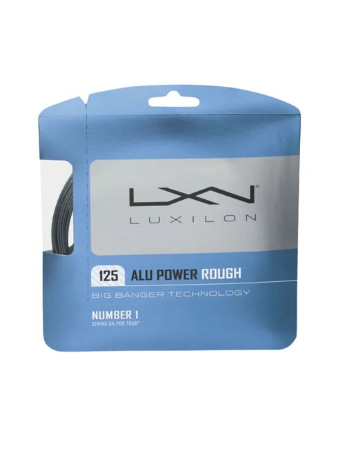 Corda Para Raquete Wilson Luxilon Alu Power 16L 1.25Mm Rough Cartela Set Individual Unissex - Preta