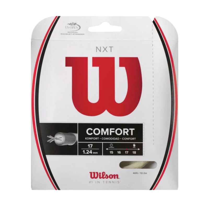 Corda-Para-Raquete-Wilson-Nxt-17L-1.25Mm-Cartela-Set-Individual-Unissex---Branca