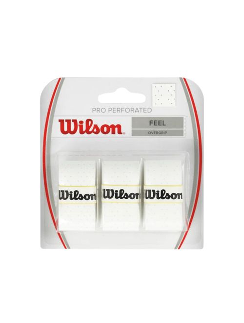 Overgrip Wilson Pro Perforated 3 Unidades Unissex - Branco