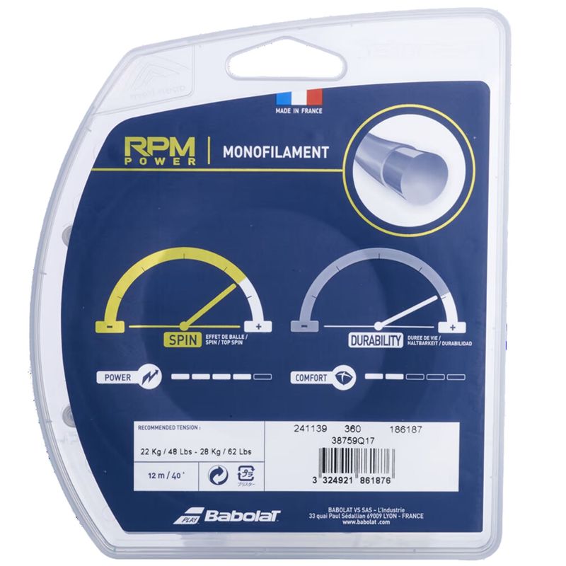 Corda-Para-Raquete-Babolat-Rpm-Power-Unissex---Azul