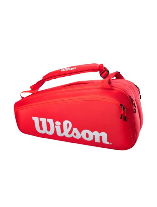 Raqueteira Wilson Super Tour X9 Pack Bag Unissex - Vermelha