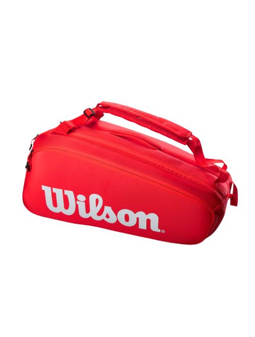 Raqueteira Wilson Super Tour X9 Pack Bag Unissex - Vermelha