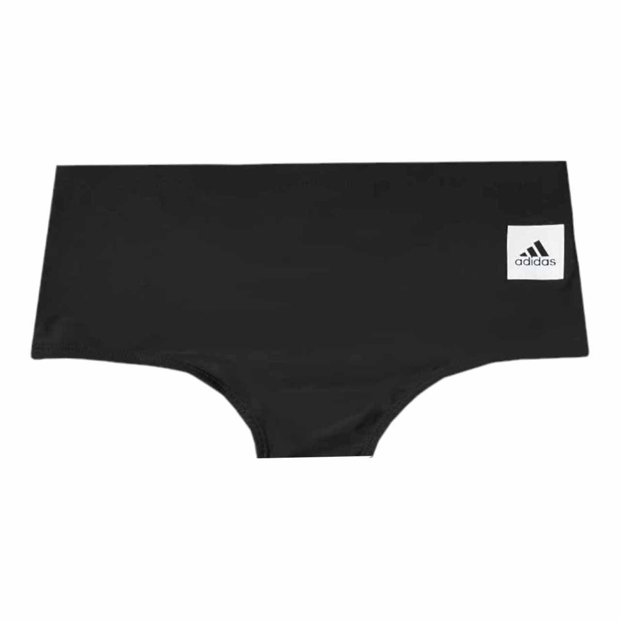 Sunga Adidas Solid Lateral larga Masculina - Preta