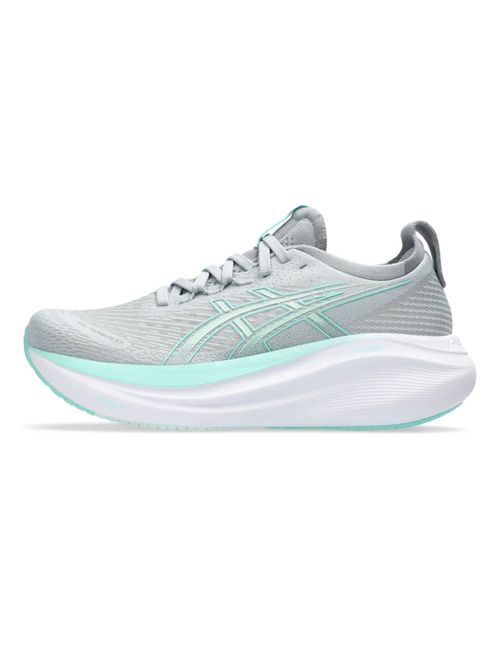 Tênis Asics Gel-Nimbus 27 Feminino - Cinza/Verde