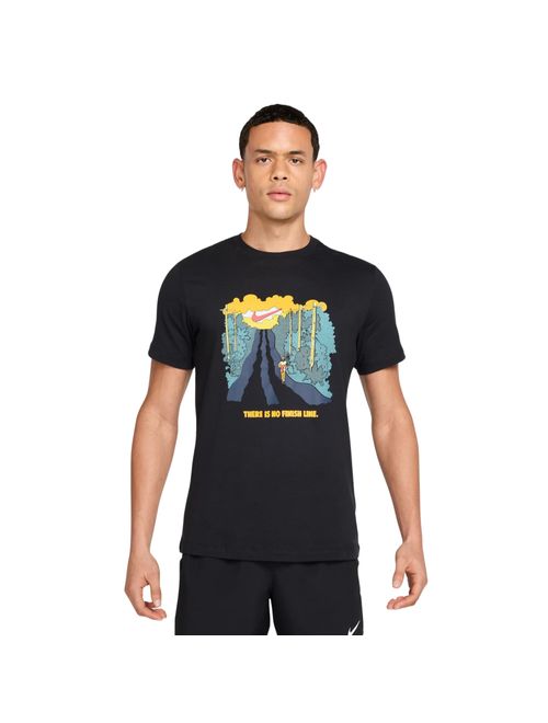 Camiseta Nike Run Tee Iykyk Masculina - Preta