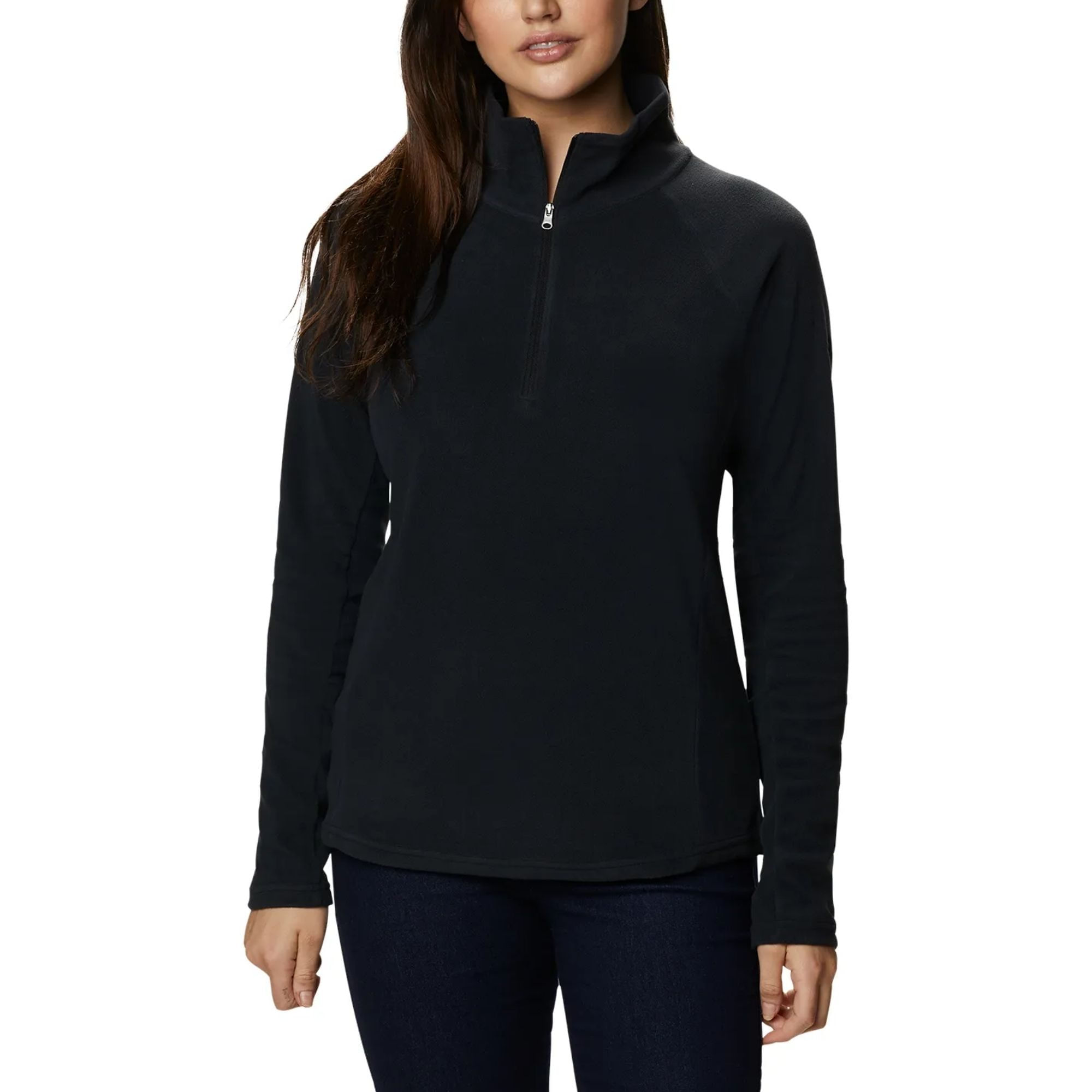 Blusão Columbia Fleece Glacial IV 1/2 Zip Feminino - Preto
