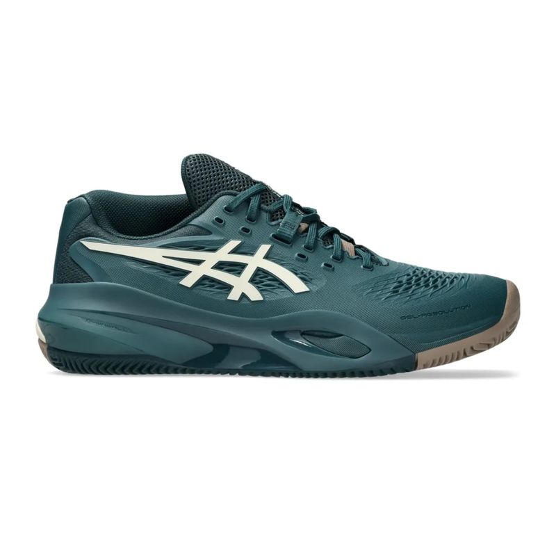 tenis-asics-gel-resolution-x-clay-masculino-verde-bege