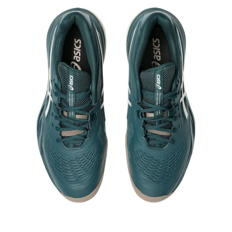 tenis-asics-gel-resolution-x-clay-masculino-verde-bege
