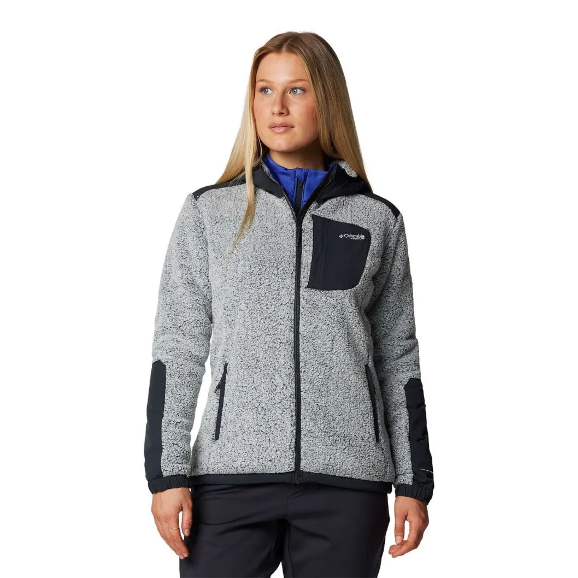 Jaqueta Columbia Arctic Crest Sherpa Feminina - Cinza/Preta