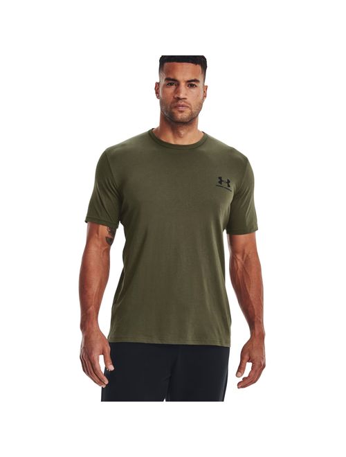 Camiseta Under Armour Sportstyle Left Chest Masculina - Verde