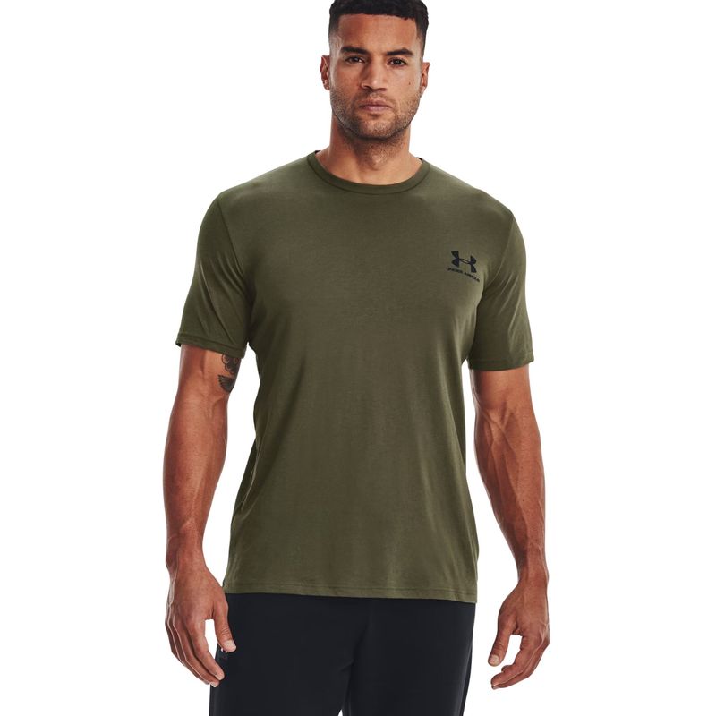 camiseta-under-armour-sportstyle-left-chest-masculina-verde