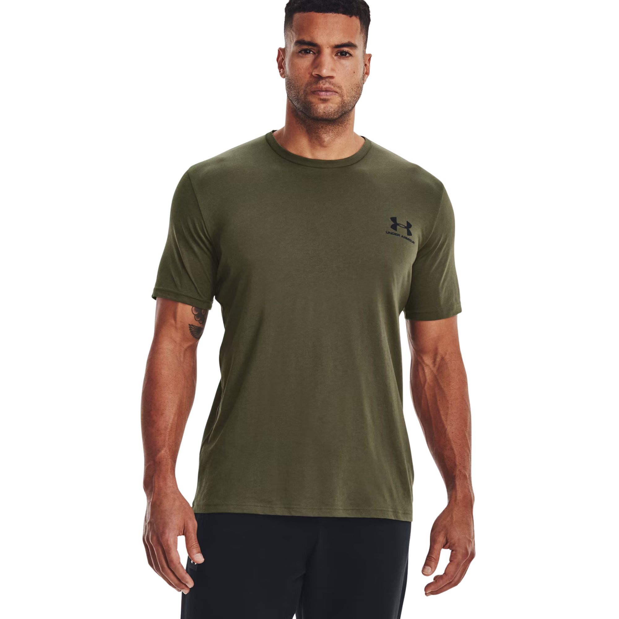 Camiseta Under Armour Sportstyle Left Chest Masculina - Verde