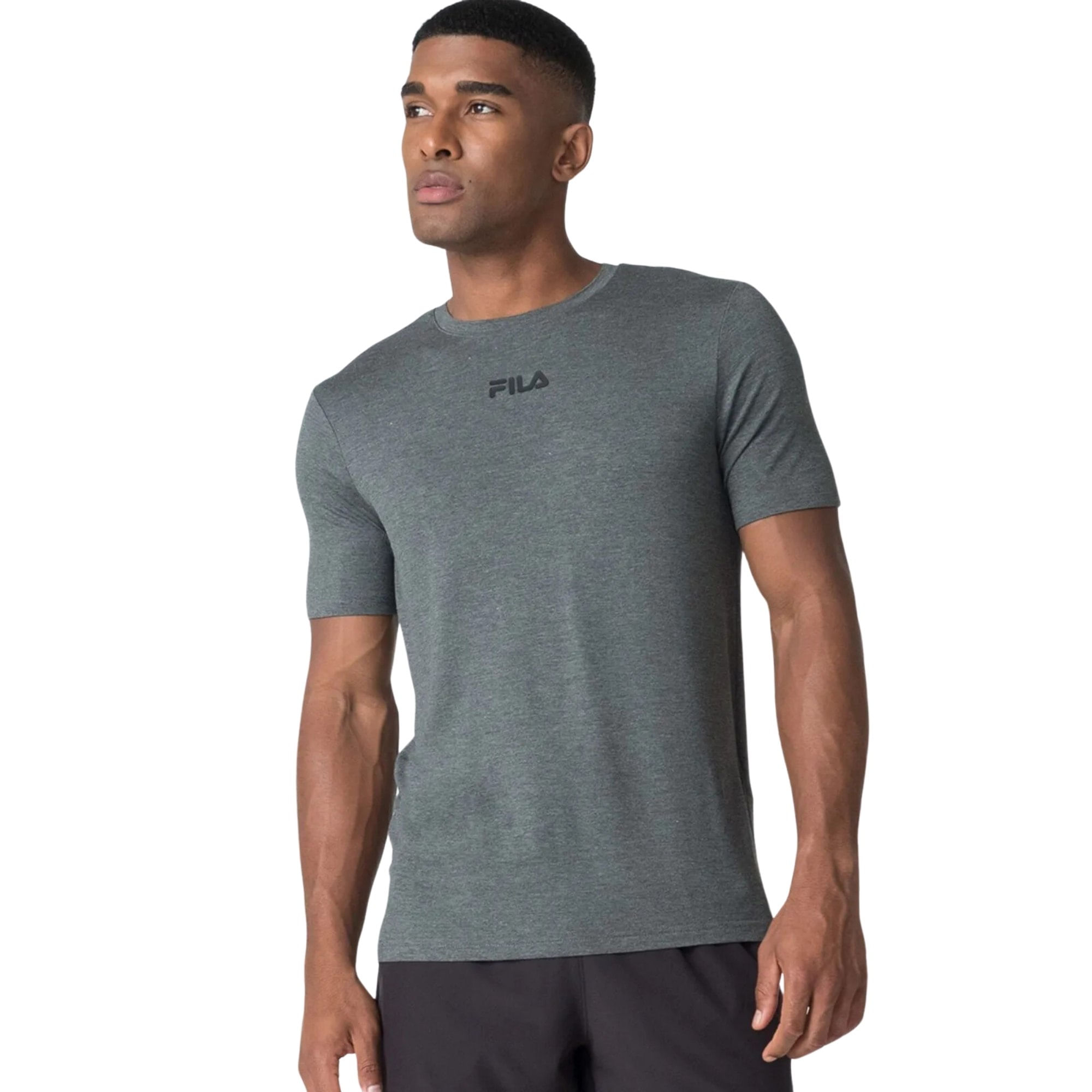 Camiseta Fila Comfort Logo Ii Masculina - Cinza