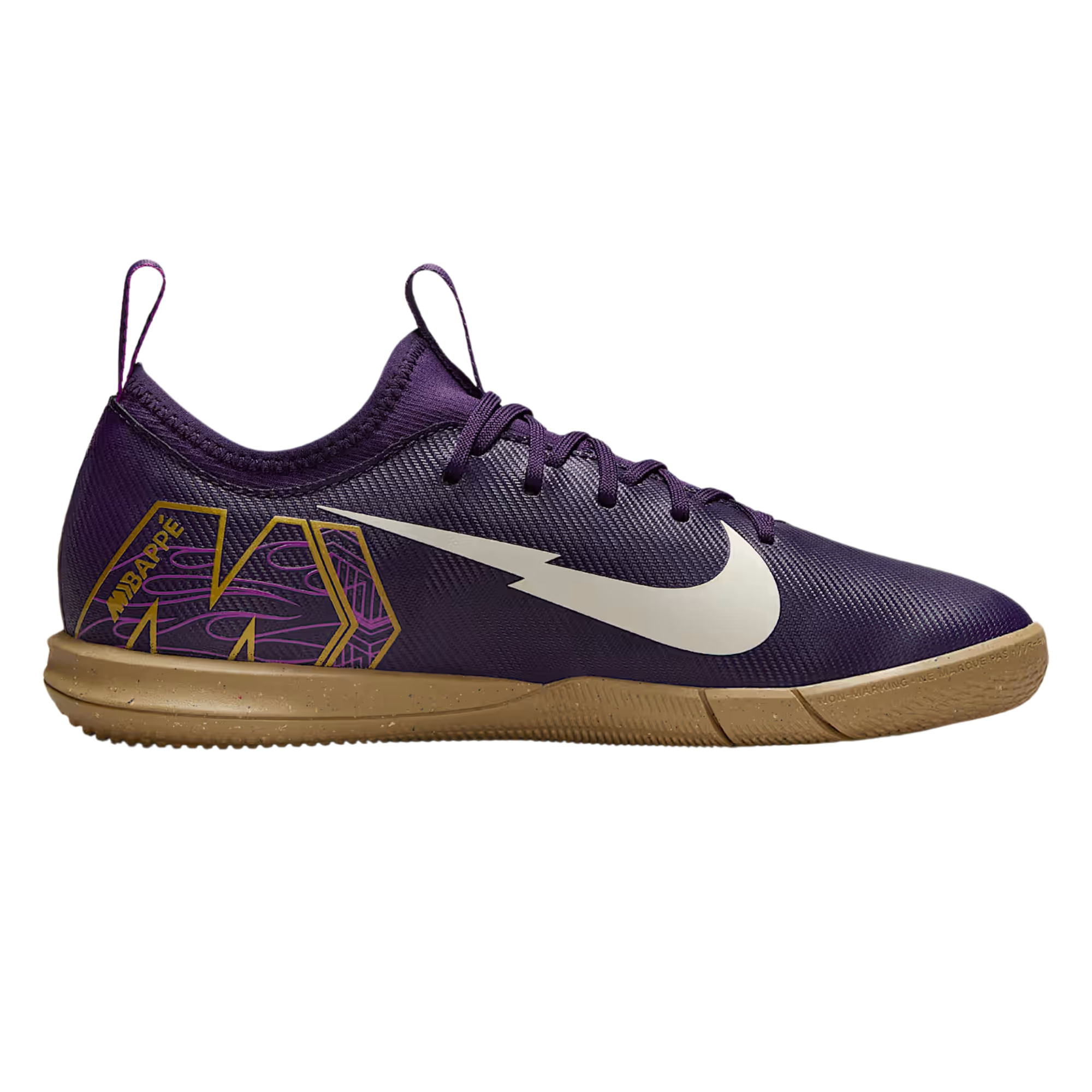 Chuteira Futsal Nike Vapor 16 Academy KM Infantil - Roxo