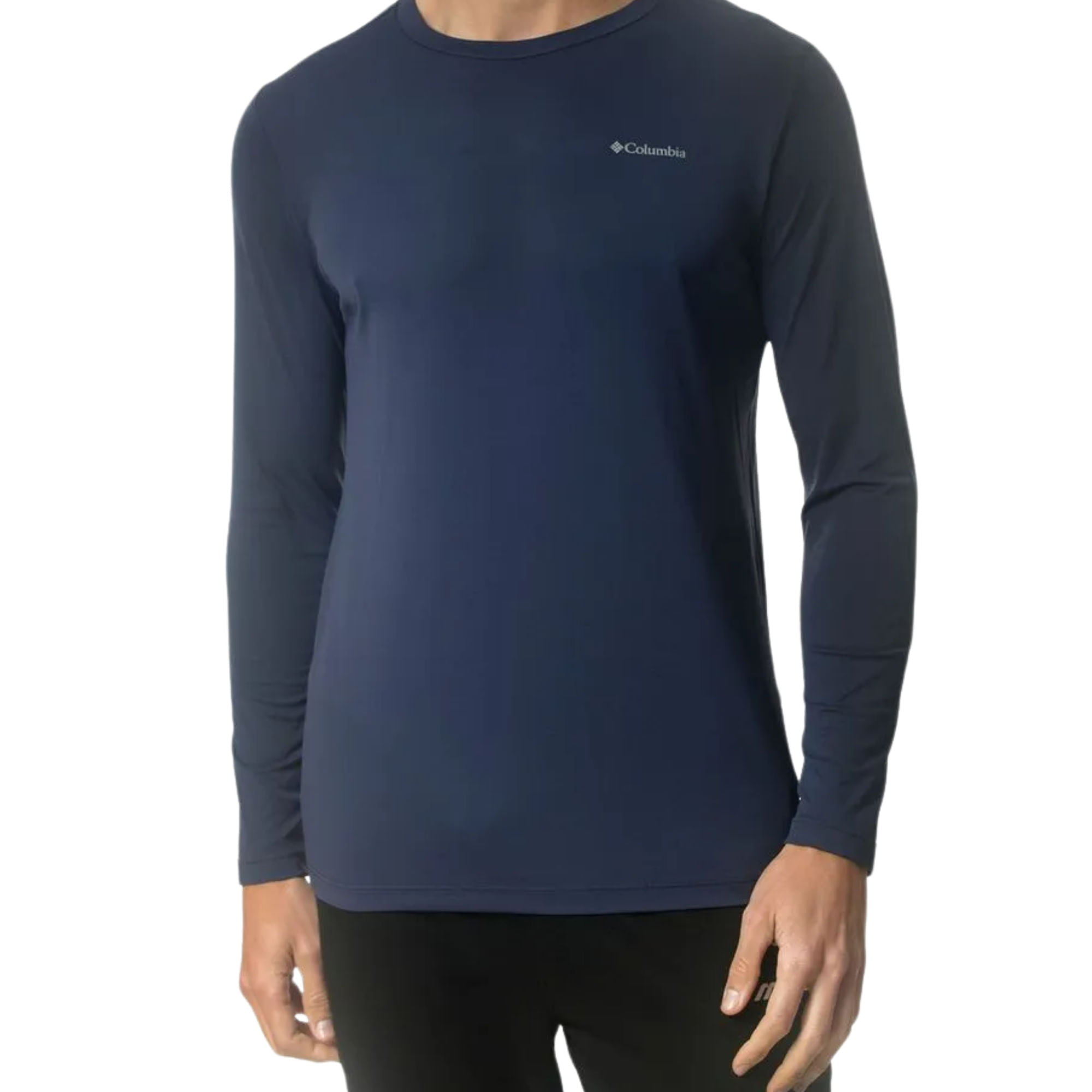Camiseta Columbia Neblina ML Masculina - Azul Marinho