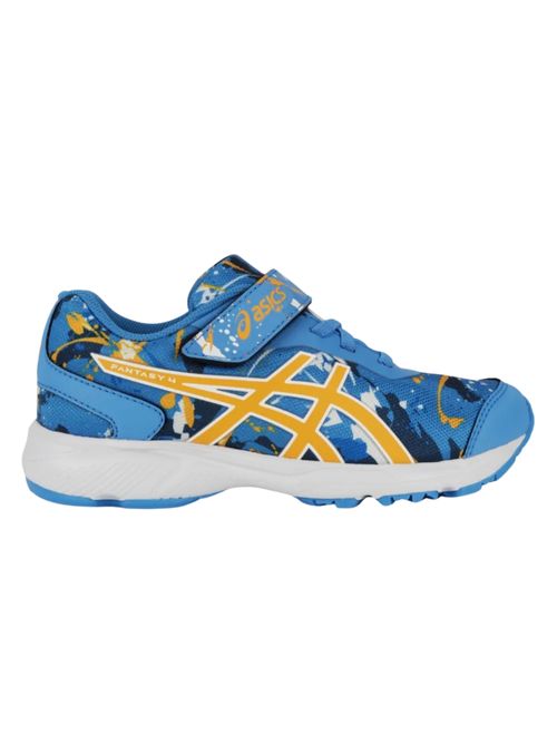 Tênis Asics Fantasy 4 Infantil - Azul/Amarelo