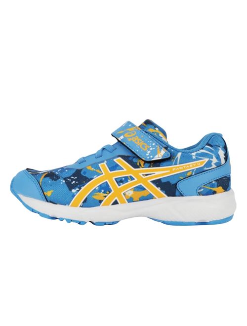 Tênis Asics Fantasy 4 Infantil - Azul/Amarelo