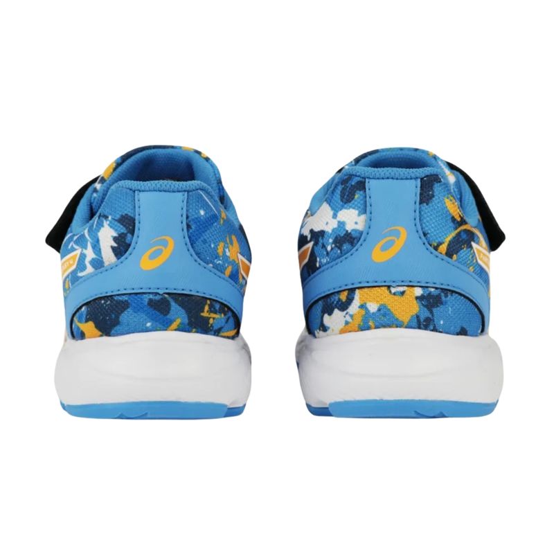 tenis-asics-fantasy-4-infantil-azul-amarelo