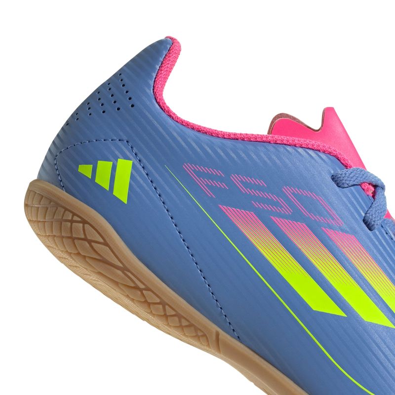 chuteira-futsal-adidas-f50-club-infantil-azul