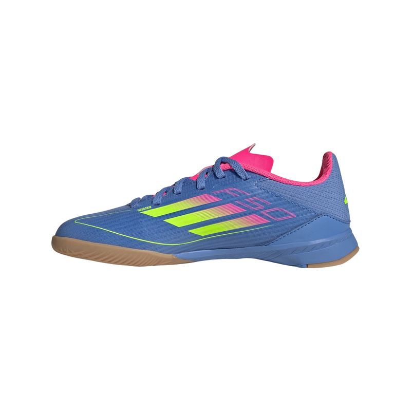 chuteira-futsal-adidas-f50-league-infantil-azul