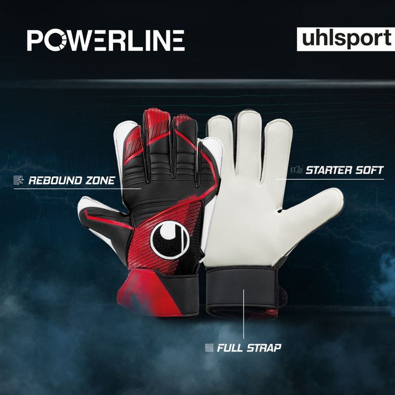 luva-goleiro-uhlsport-powerline-starter-soft-unissex-preto-vermelho