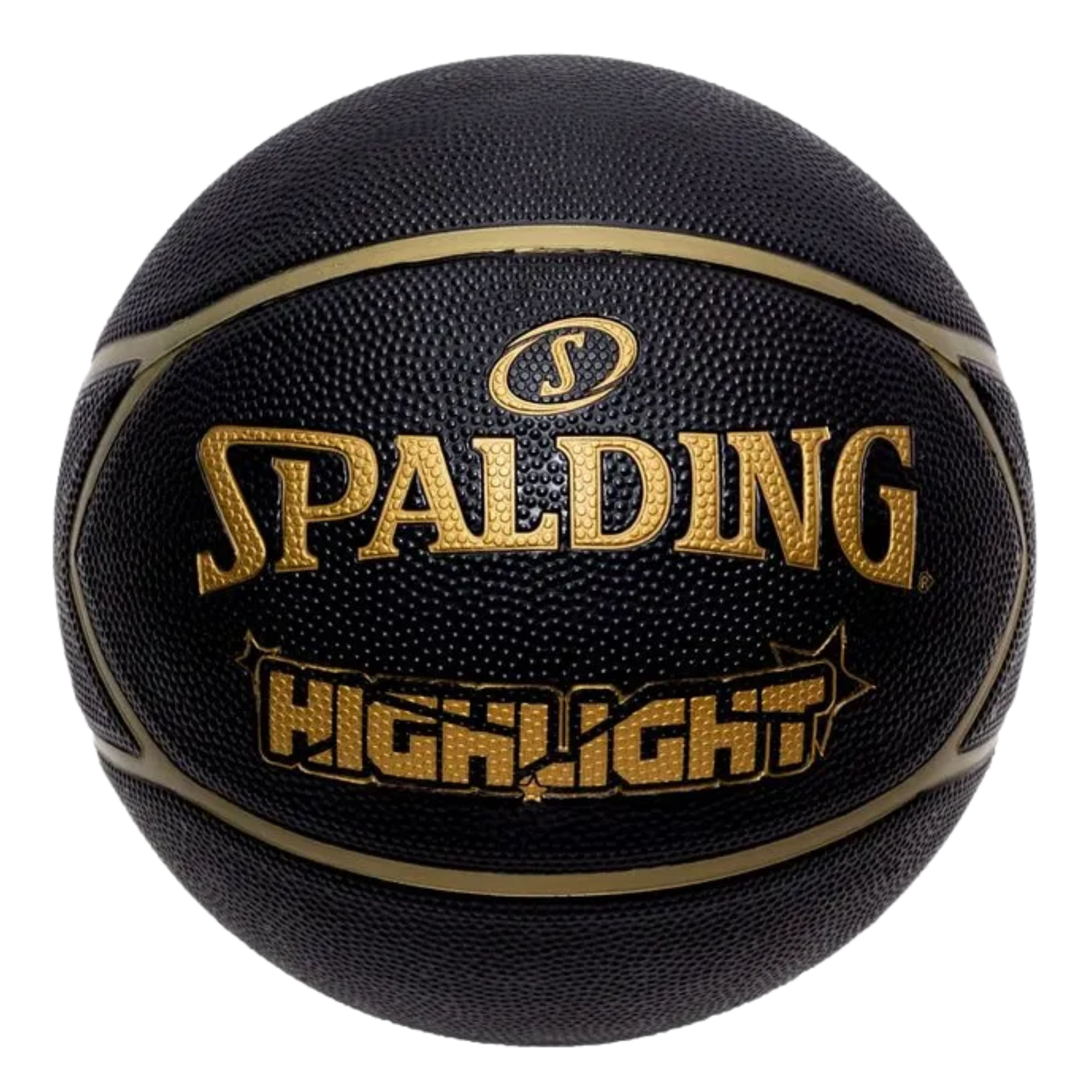 Bola de Basquete Spalding Highlight - Preto/Dourado