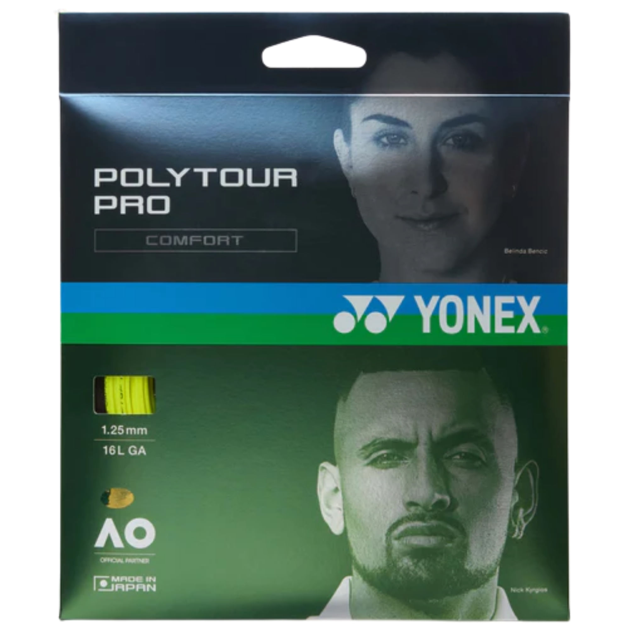 Corda para Raquete Yonex Poly Tour Pro 1.25 - Amarela