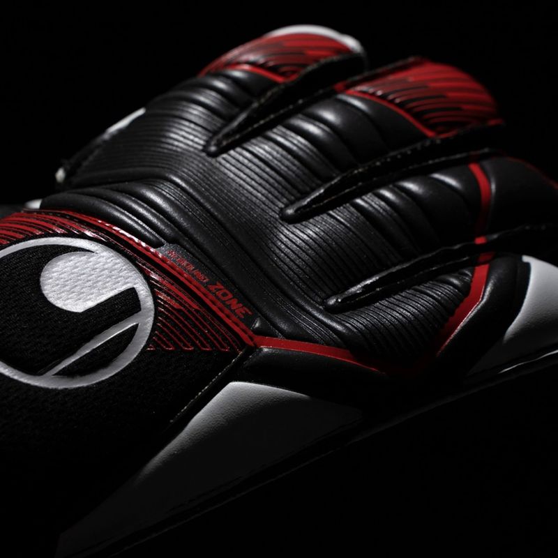 luva-goleiro-uhlsport-powerline-starter-soft-unissex-preto-vermelho