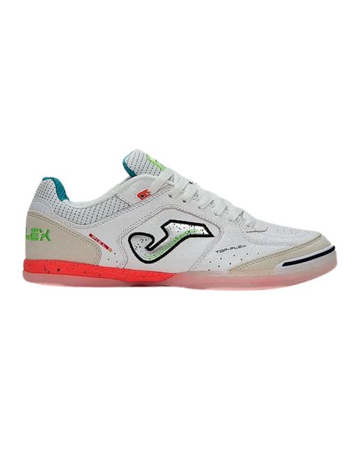 Chuteira Futsal Joma Top Flex Unissex - Branco/Vermelho