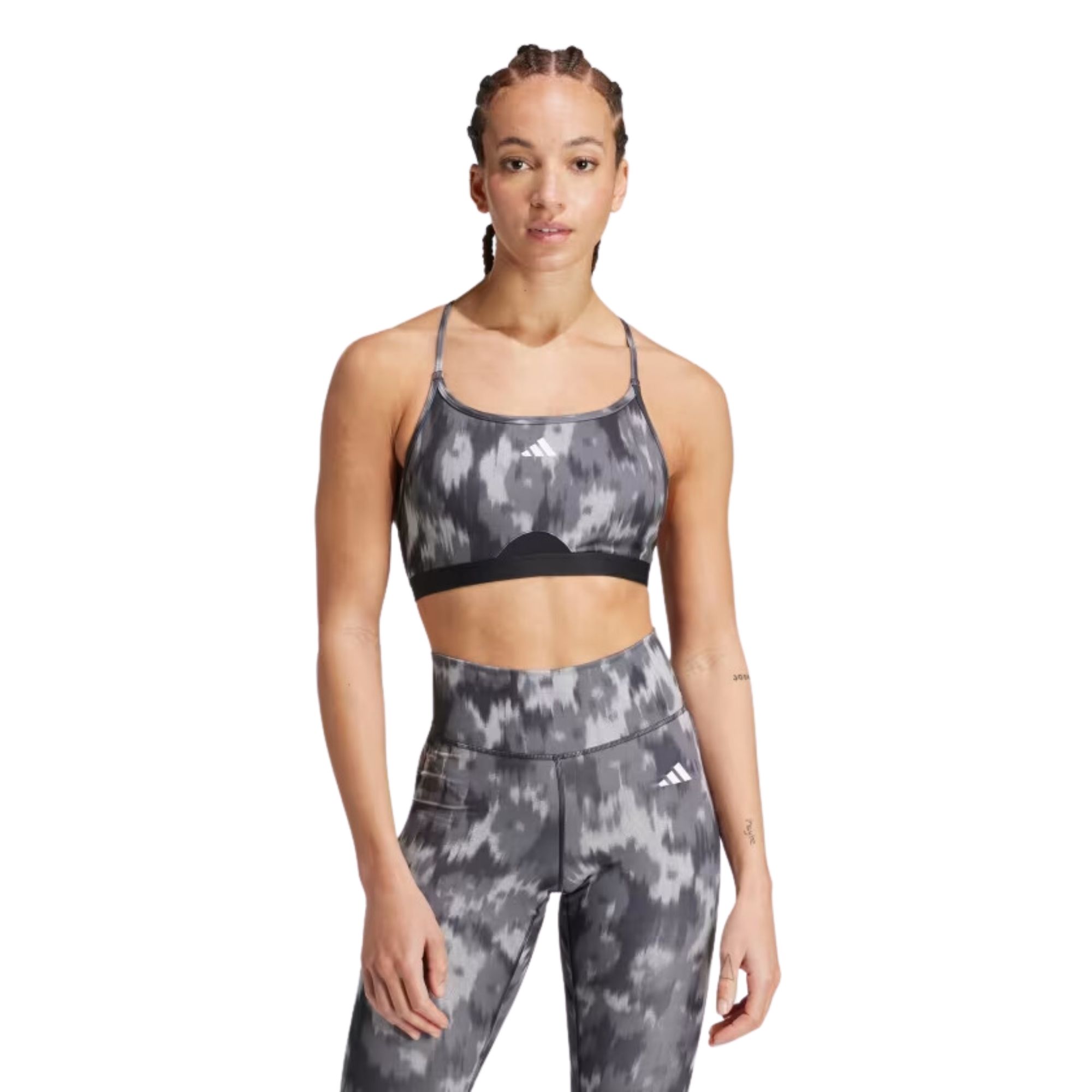 Top Adidas Flower Aeroreact Essentials Unissex - Preto
