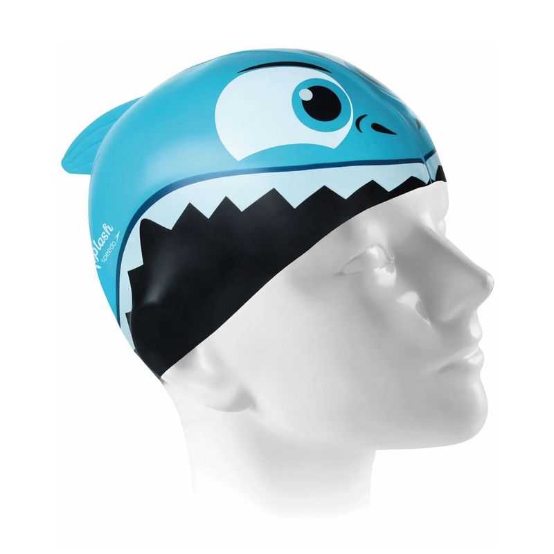 touca-de-natacao-speedo-silicone-shark-infantil-azul