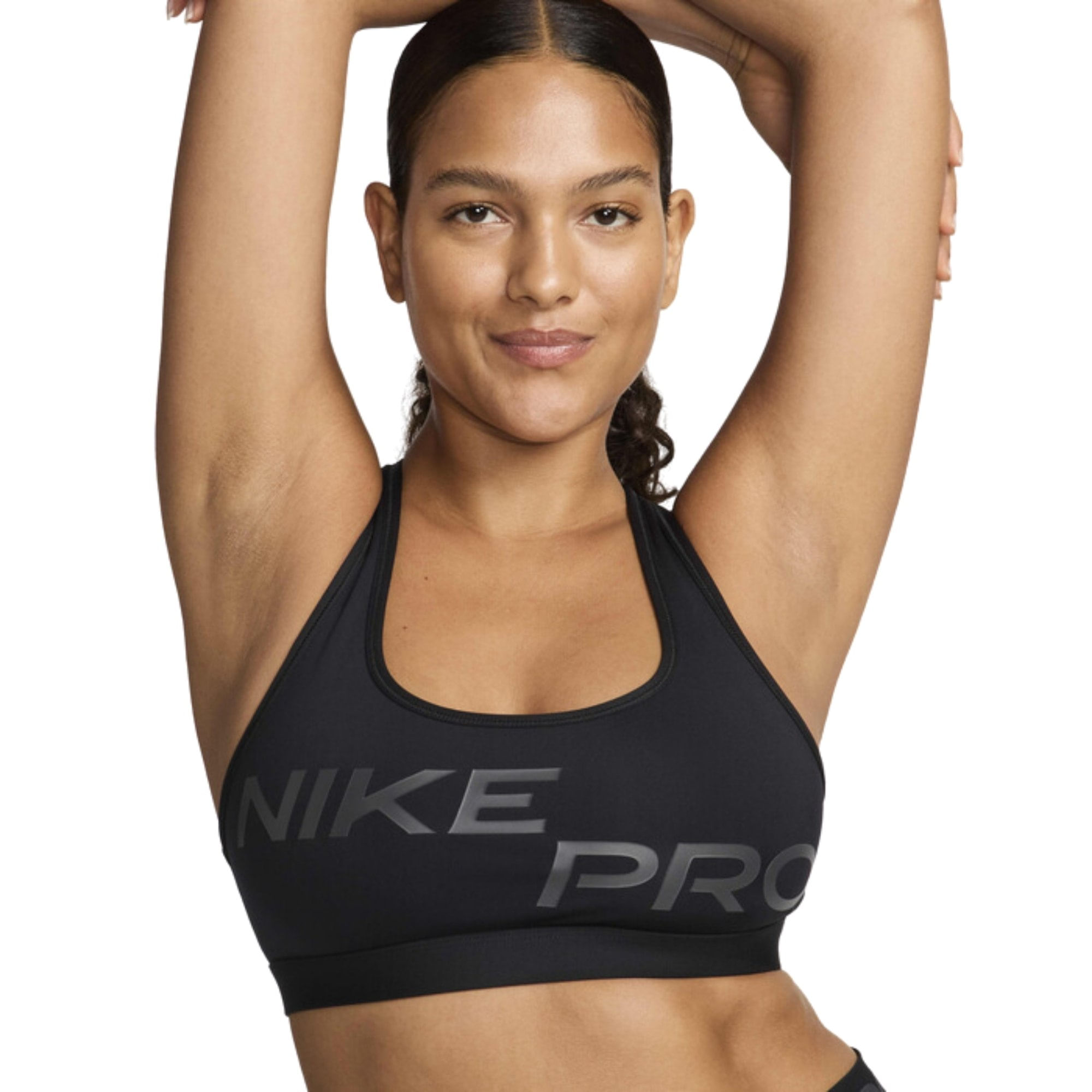 Top Nike Pro Swoosh Light Support Feminino - Preto
