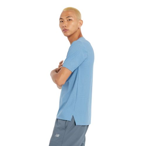 Camiseta New Balance Jacquard Masculina - Azul Claro