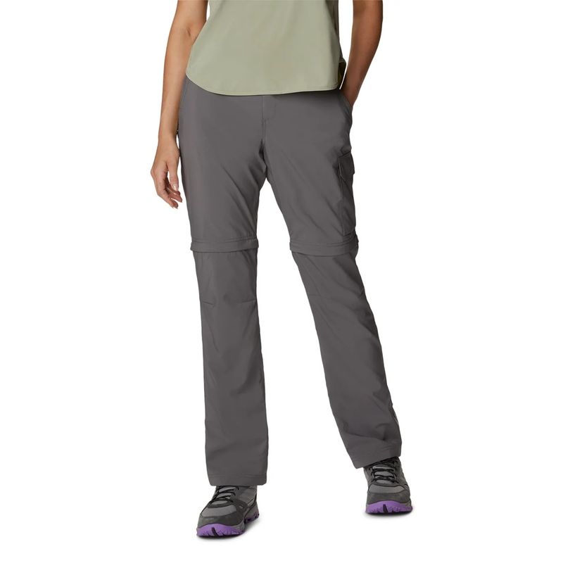 Calca-Columbia-Silver-Ridge-Utility-Convertible-Feminina---Cinza
