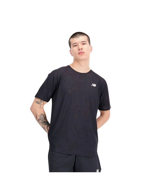 Camiseta New Balanceq Speed Jacquard Masculina - Preta