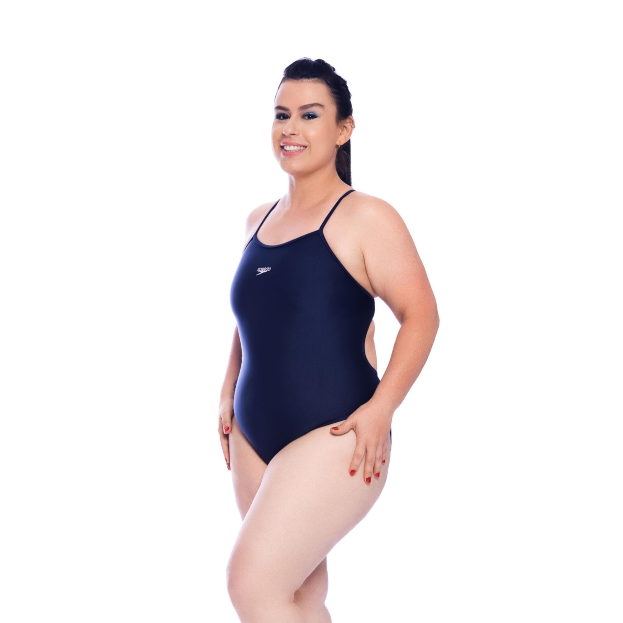 Maiô Speedo Skinny Feminino - Marinho
