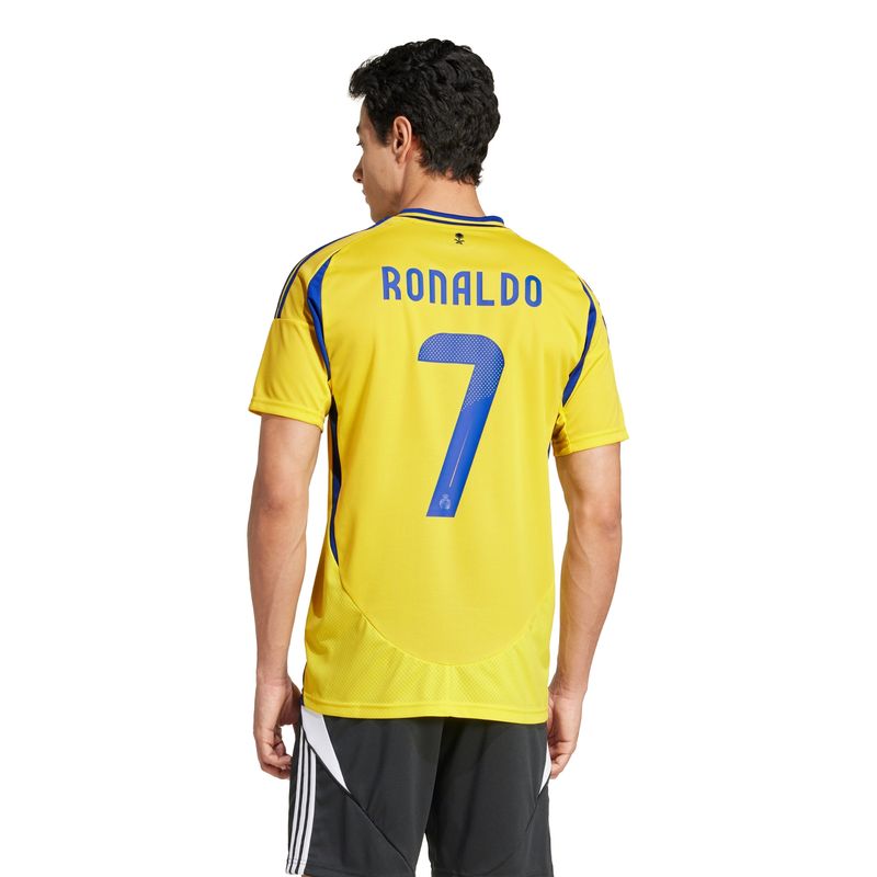 Camisa-1-Al-Nassr-FC-24-25-Ronaldo -Adidas-Jogador-Masculina---Amarela
