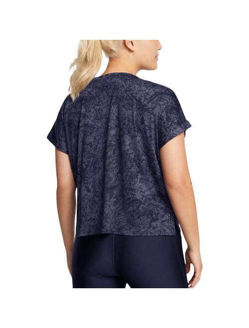 Camiseta Under Armour Vanish Energy Crop Print Feminina - Marinho