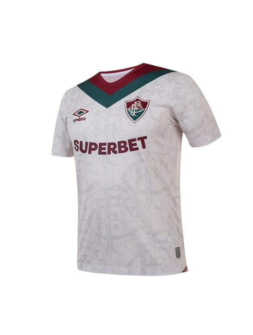 Camisa Fluminense III 24/25 Umbro Torcedor Masculina - Bege/Vinho