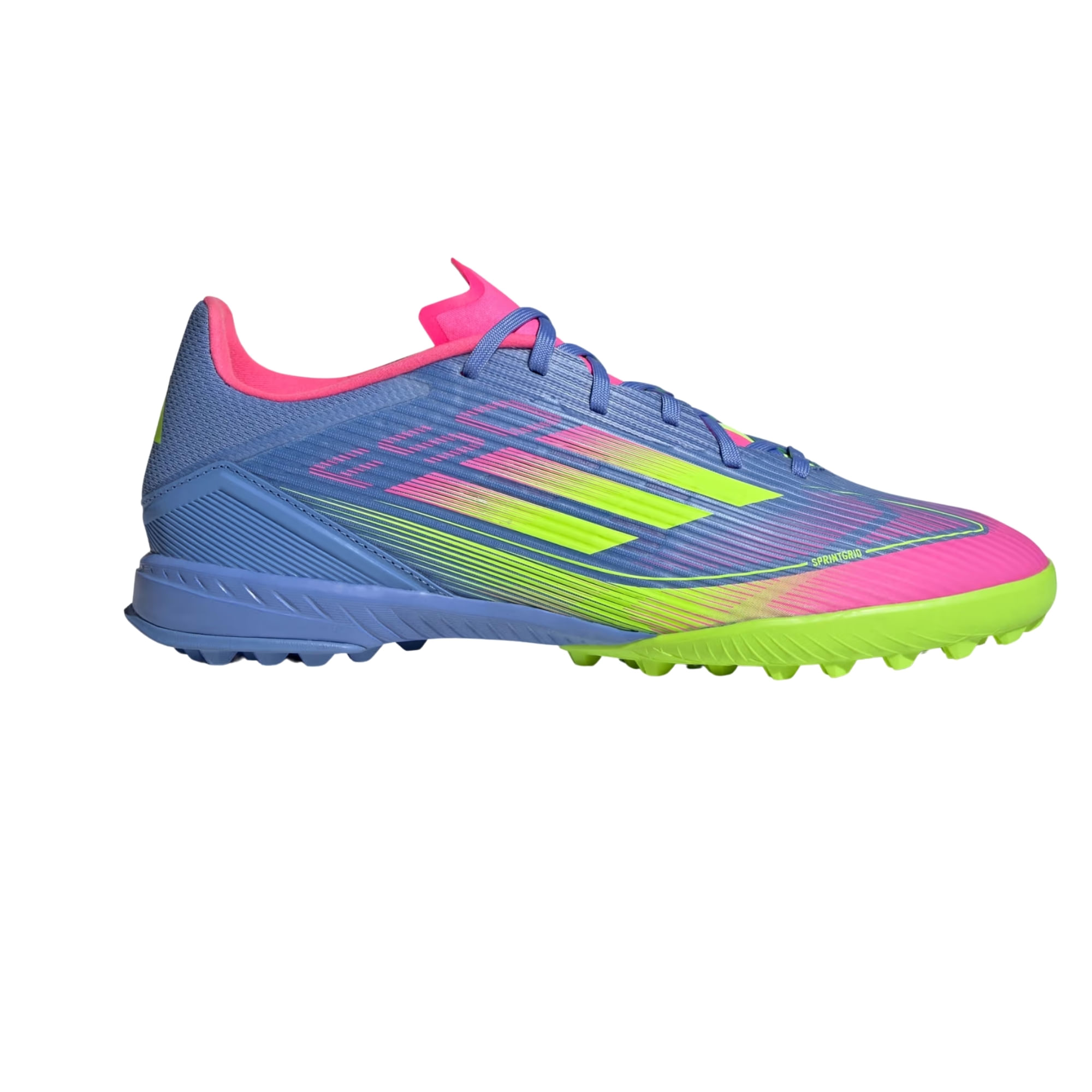 Chuteira Society Adidas F50 League Masculina - Azul/Rosa
