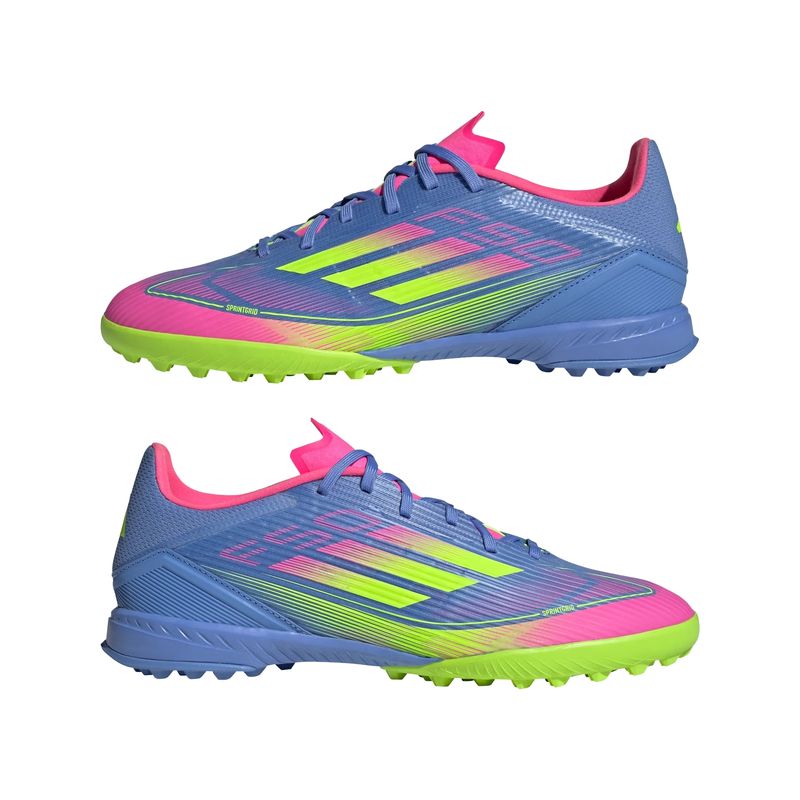 chuteira-society-adidas-f50-league-masculina-azul-rosa