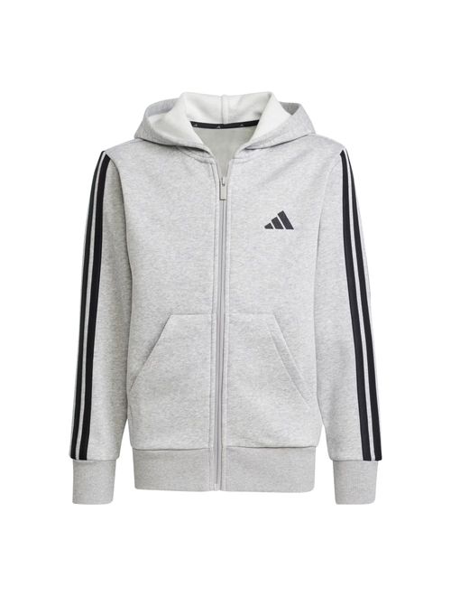 Blusão Adidas Essentials 3-Stripes Infantil - Cinza