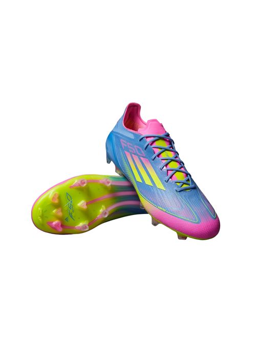 Chuteira Campo Adidas F50 Elite Masculina - Azul/Rosa